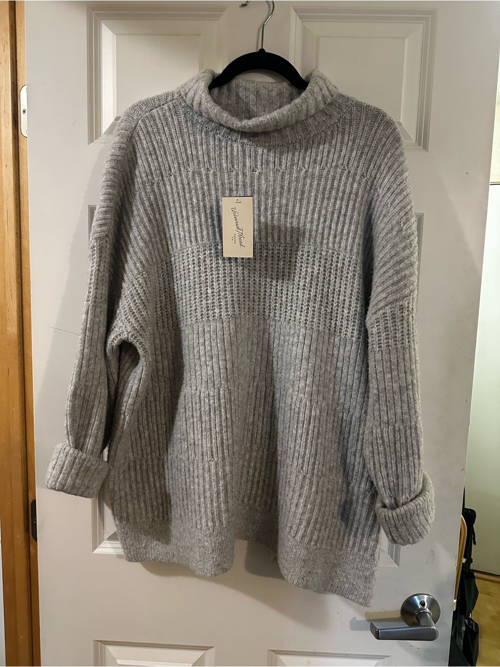 Universal thread Gray Ribbed Cowl Neck Sweater szXL - Picture 1 of 7